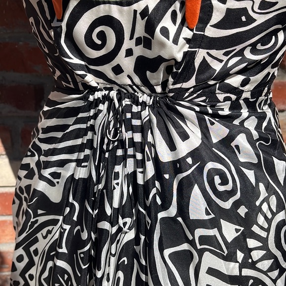 Phoebe Couture black and white print Butterfly Dress Sz2 - Picture 7 of 9